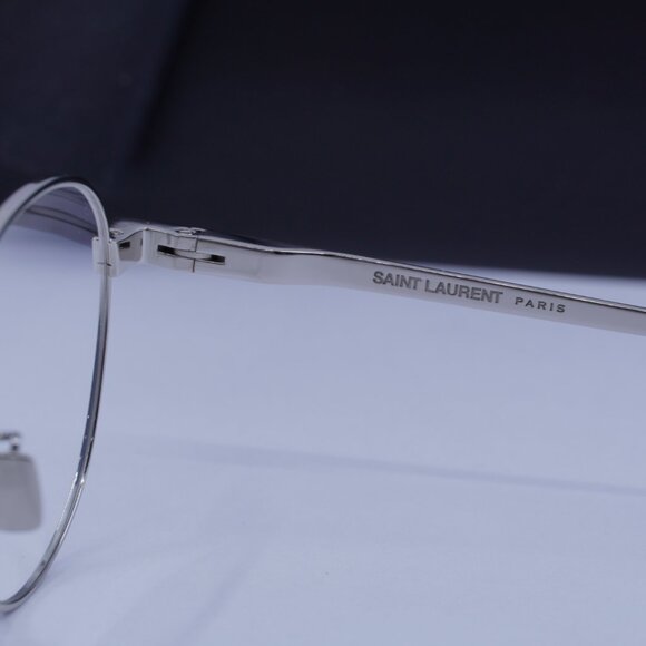 Saint Laurent SL532 005 Round Eyeglasses 53mm – Silver - Picture 7 of 10
